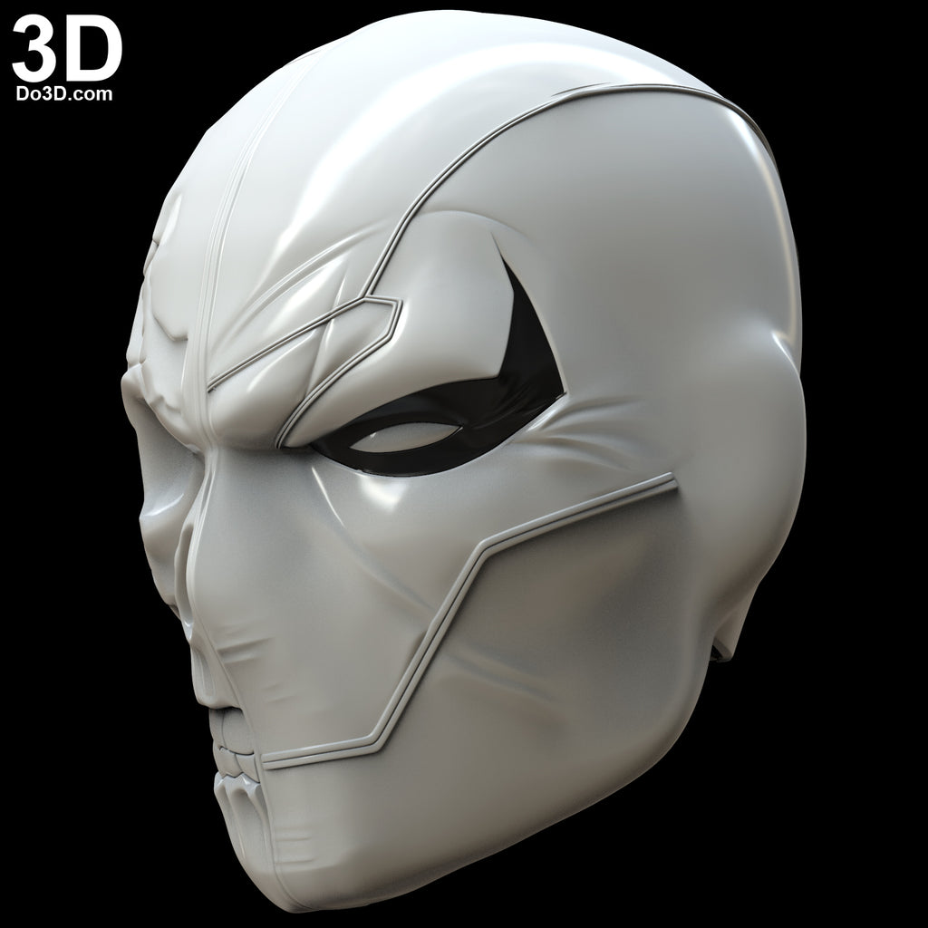 DeathStroke Half Skull Face Helmet | 3D Model Project #5320