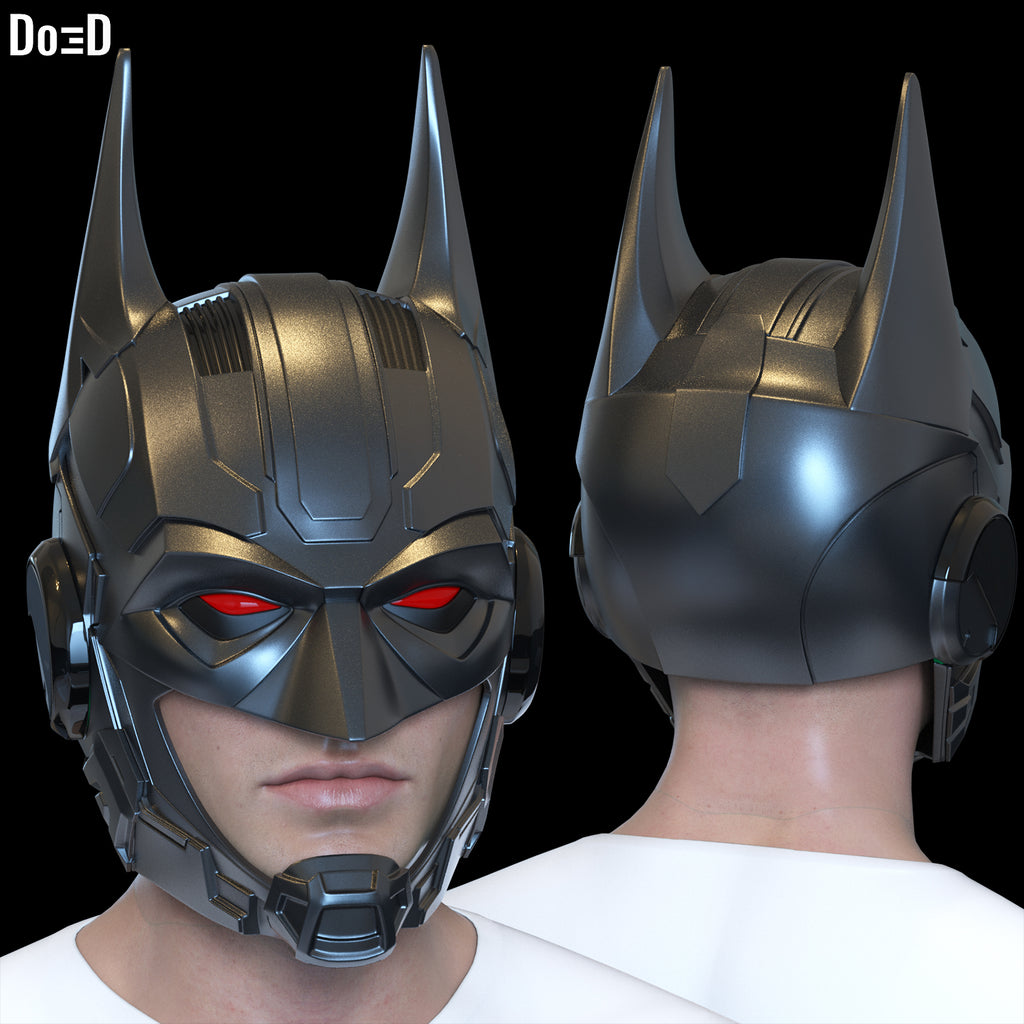 BatNoir Helmet Do3D Exclusive 3D Printable Model Print File STL #BN344