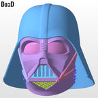 Classic Darth Vader Star Wars Helmet w/ Dome + Neck Strap|3D Model Project #6705