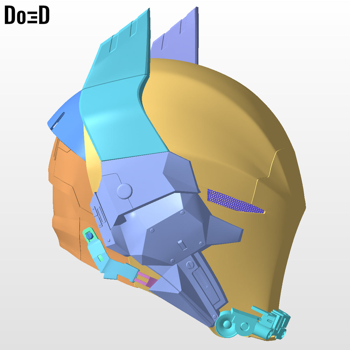 Arkham Knight Red Helmet | 3D Printable Model STL File #AKR4
