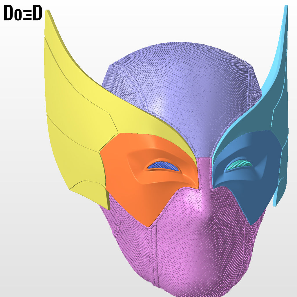 Wolverinepool Helmet | 3D Printable Model Print File STL #WP614