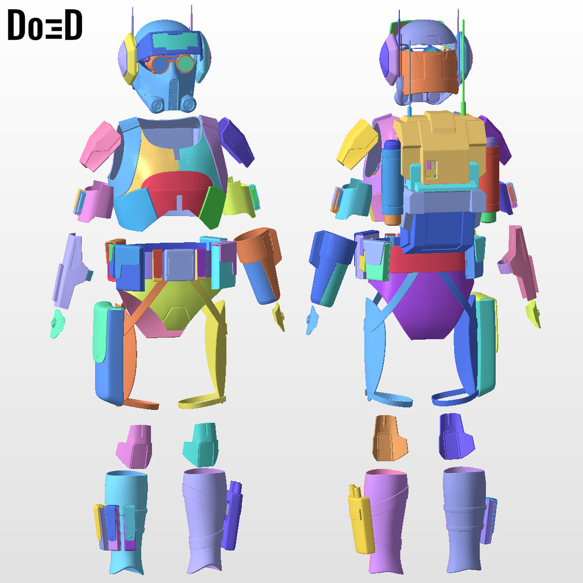 Tech Bad Batch armor | 3D Printable Model #BBT1