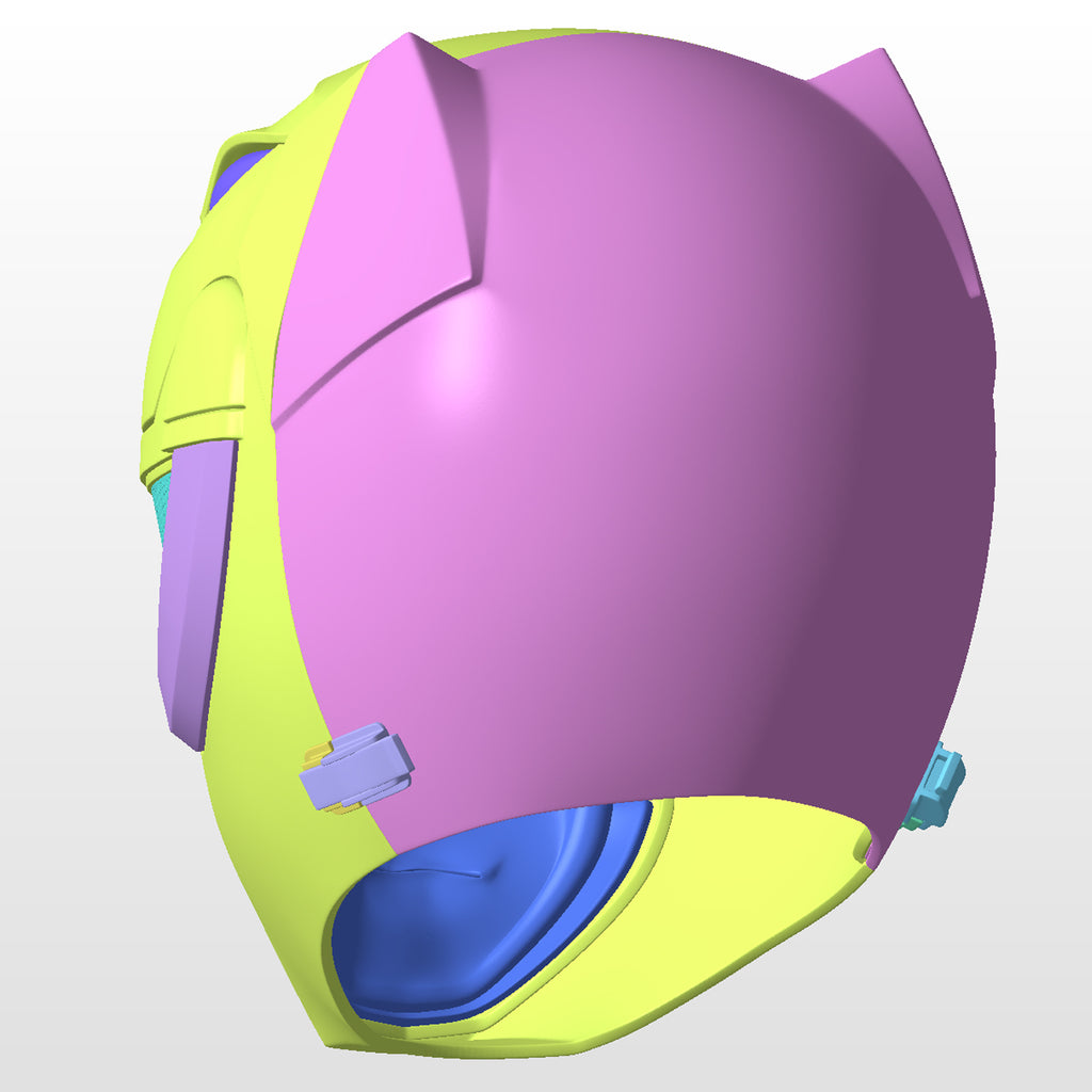 Black Ranger Classic Helmet Mighty Morphin Power Rangers MMPR 3D Project #2891
