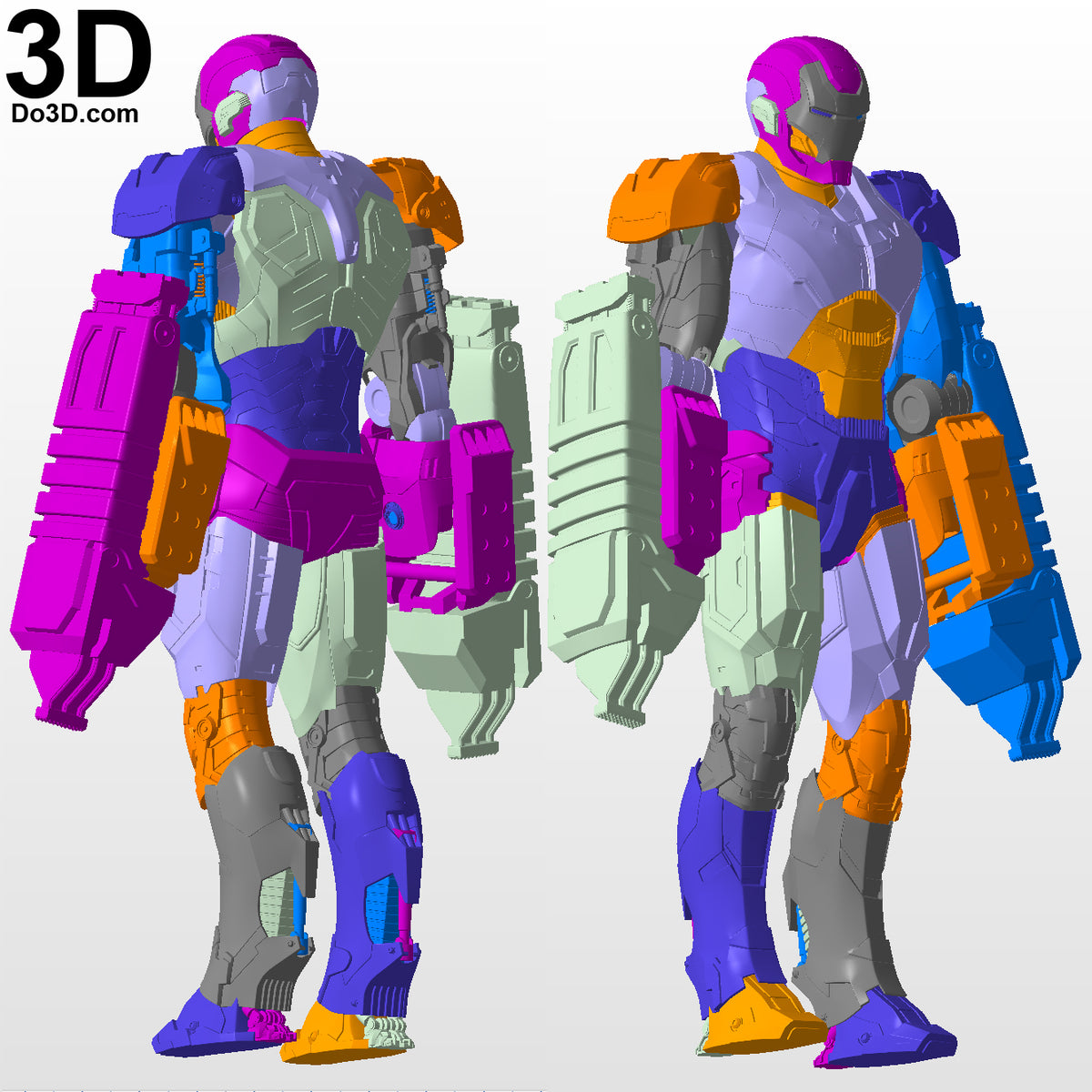 Iron Man Mark XXV Striker Full Body Armor Suit MK 25 | 3D Model Project #5403