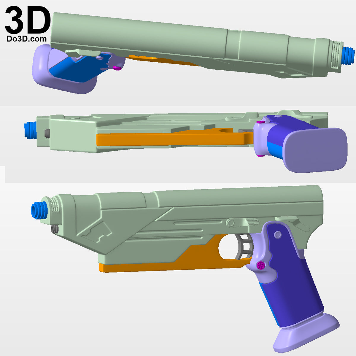 Bo-Katan Bo Katan Blaster Pistol Gun Mandalorian | 3D Model Project #bb1