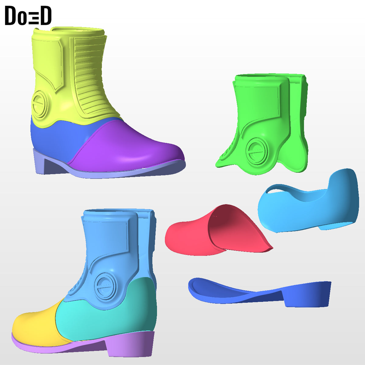 Robotnik Doctor Eggman Coat Full Suit & Goggle 3D Printable Model #DE854