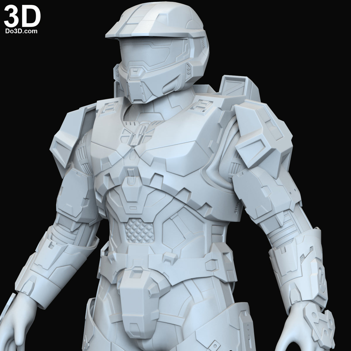 Halo Infinite Master Chief Full Body Armor + Helmet | 3D Model Project #6330