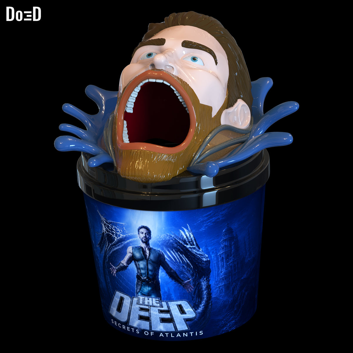 Deep Popcorn Bucket Container The Boys | 3D Printable Model STL Print File #DB15