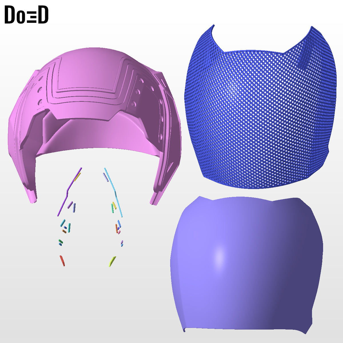 Female Tron Ares Helmet | 3D Printable Model #FT002
