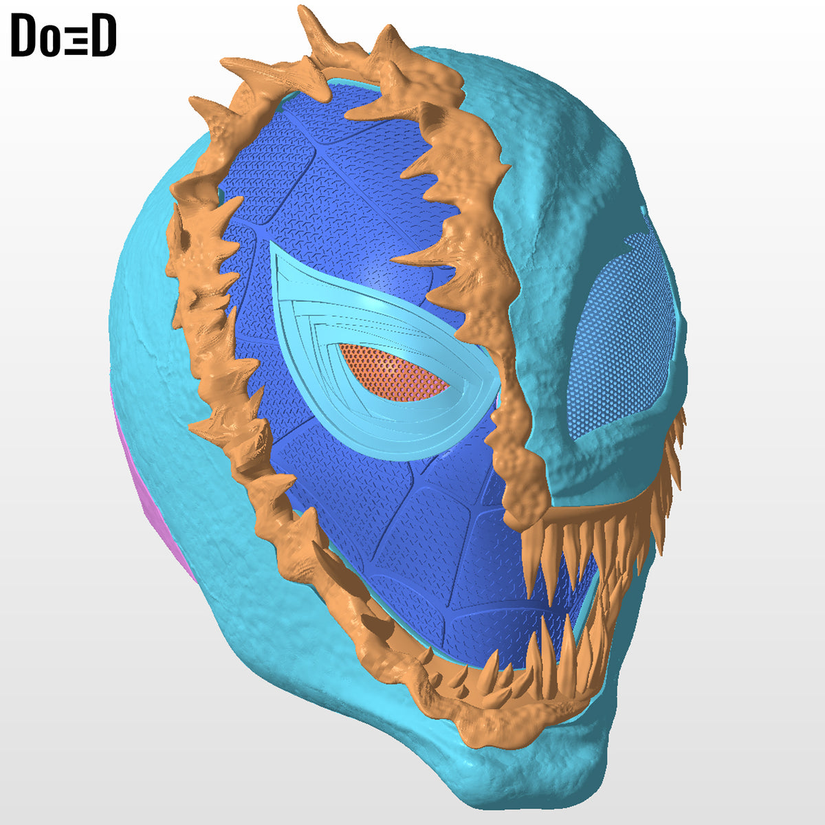Swappable Venom Helmet Venomized Iron Man Spider-Man | 3D Printable Model #SV901