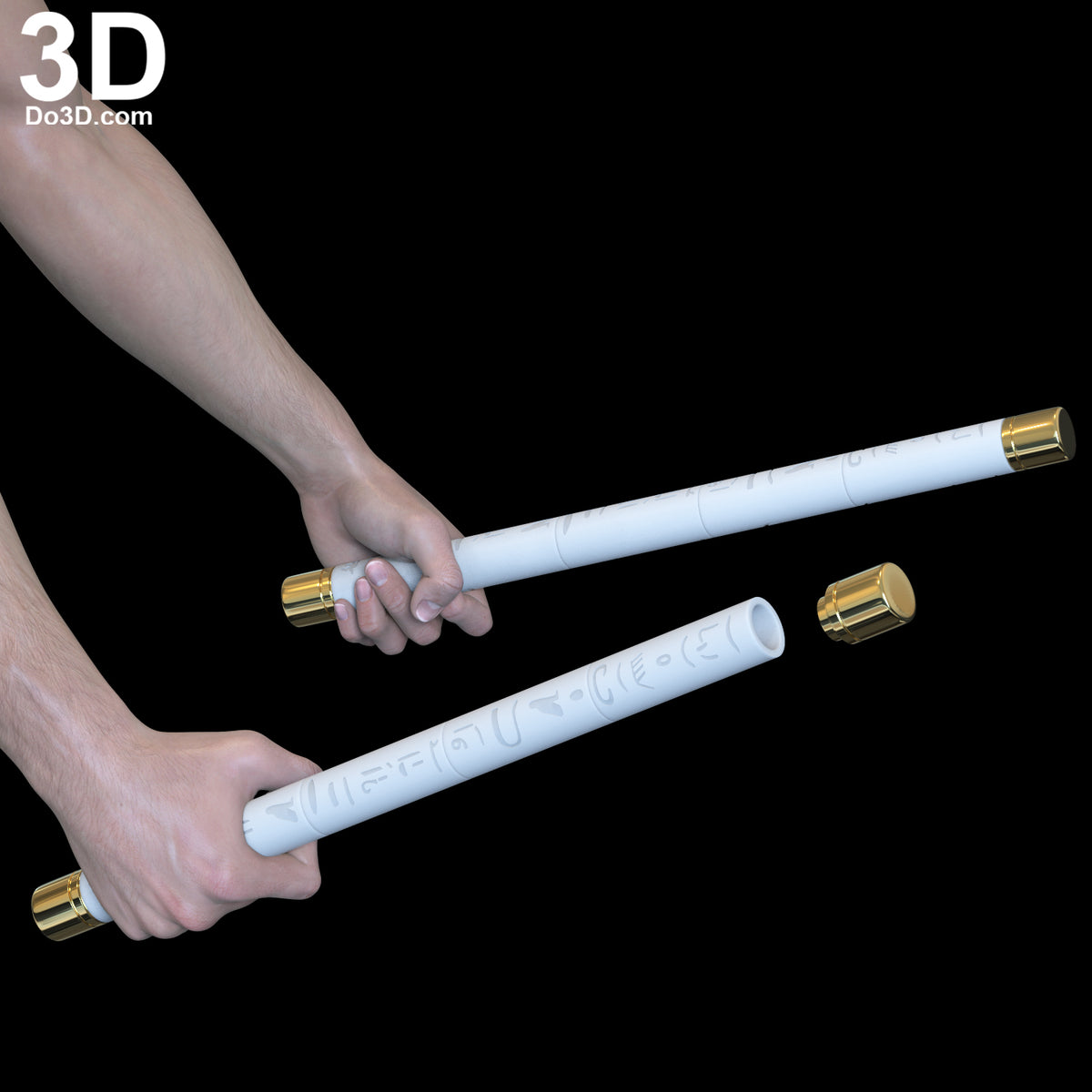 Mr. Knight Baton Mister Moon Knight Stick Weapon Truncheons 3D Model File #MB55