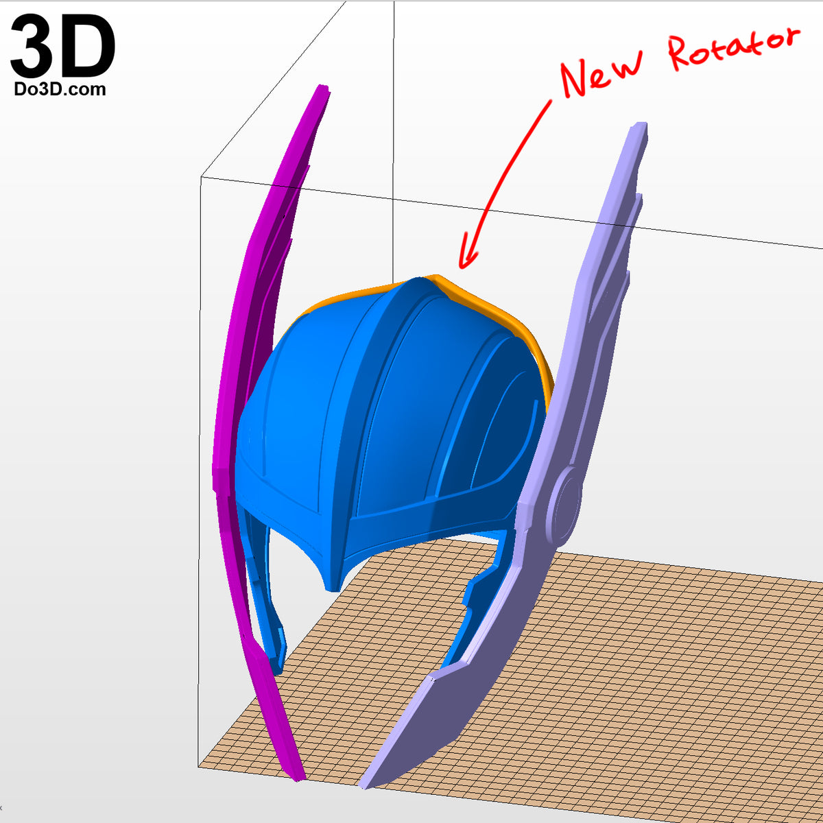 Thor Ragnarok Helmet | 3D Model Project #2354