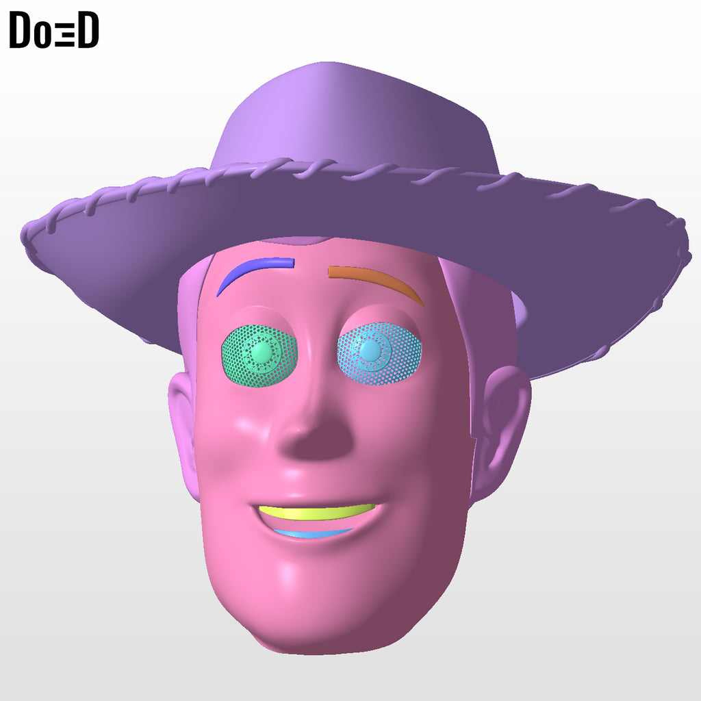 Woody Helmet Interchangeable Toy Story 6 Swappable 3D Printable Model STL #WT452
