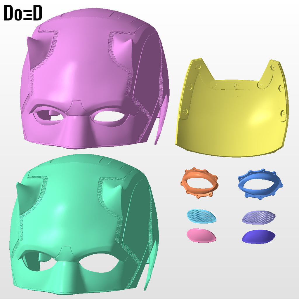Daredevil She Hulk Helmet (She-hulk version) | 3D Printable Model STL File #SH38
