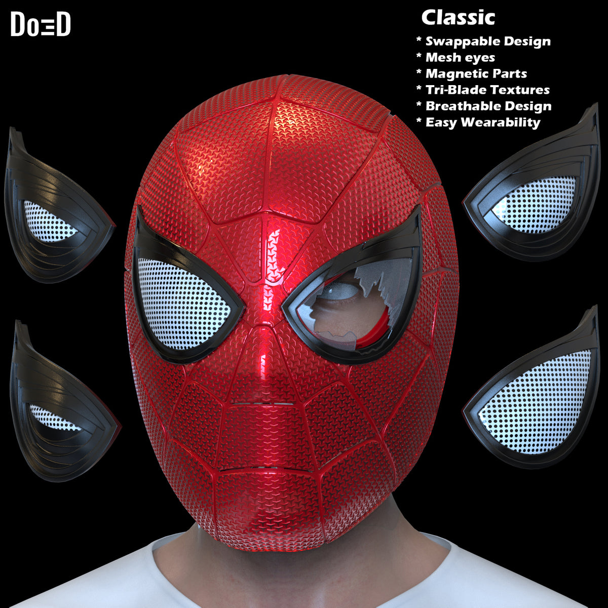 Bundle: Zombie Iron Spider Punk Helmet Spider-man 3D Printable Model STL #ZP32