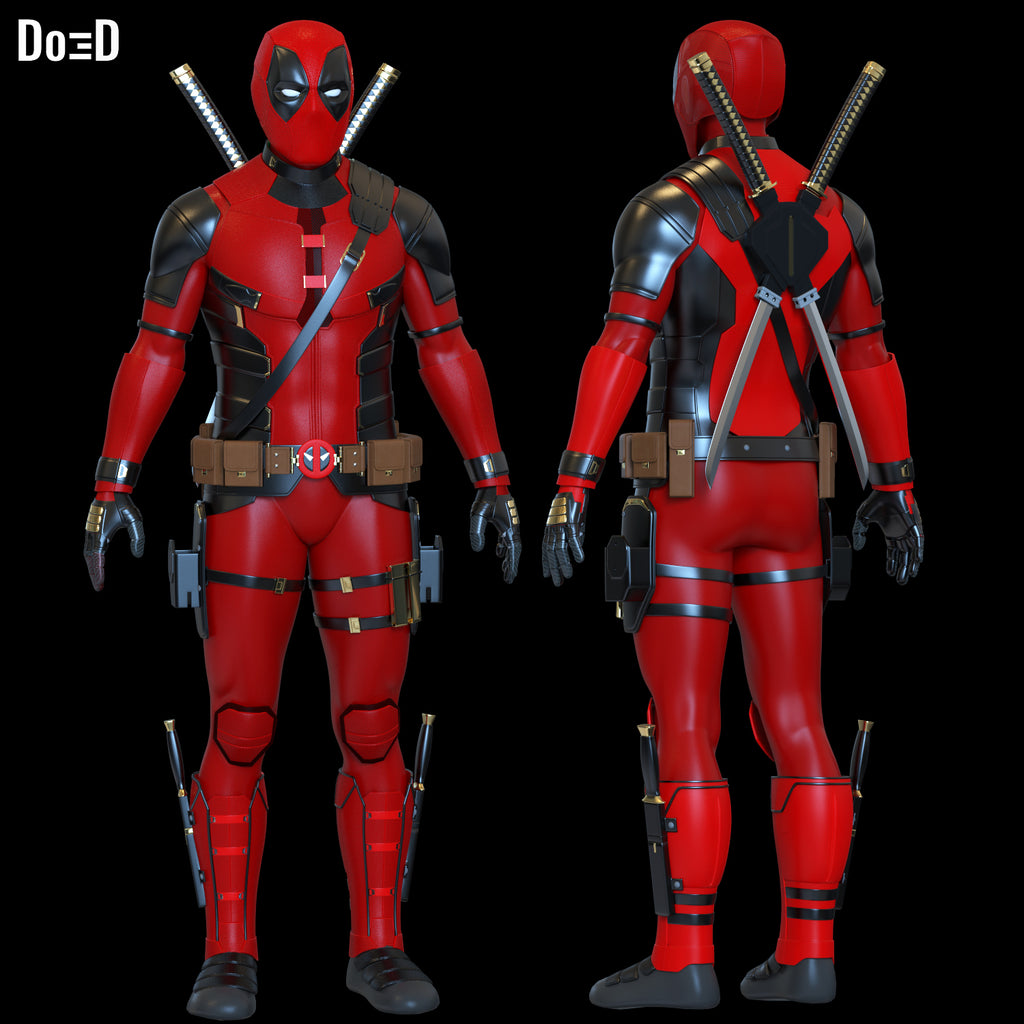 Deadpool 3 Full Body Armor & Helmet Pack | 3D Printable Model #DA3