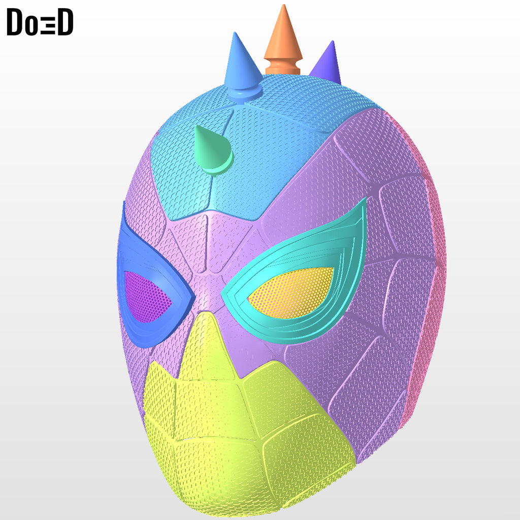 Bundle: Zombie Iron Spider Punk Helmet Spider-man 3D Printable Model STL #ZP32