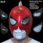 Bundle: Zombie Iron Spider Punk Helmet Spider-man 3D Printable Model STL #ZP32
