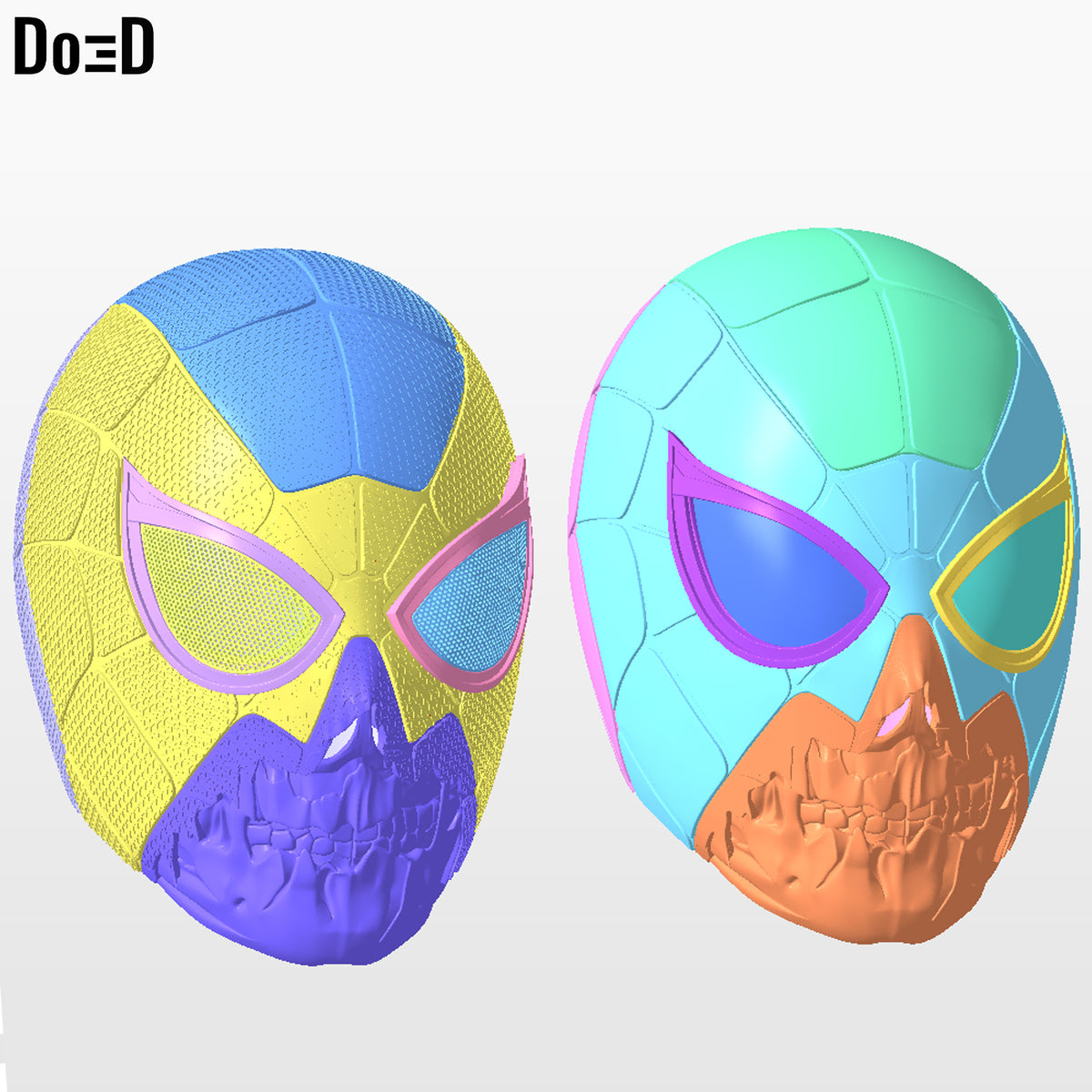 Zombie Iron Spider Helmet Spider-man 3D Printable Model STL #ZP34