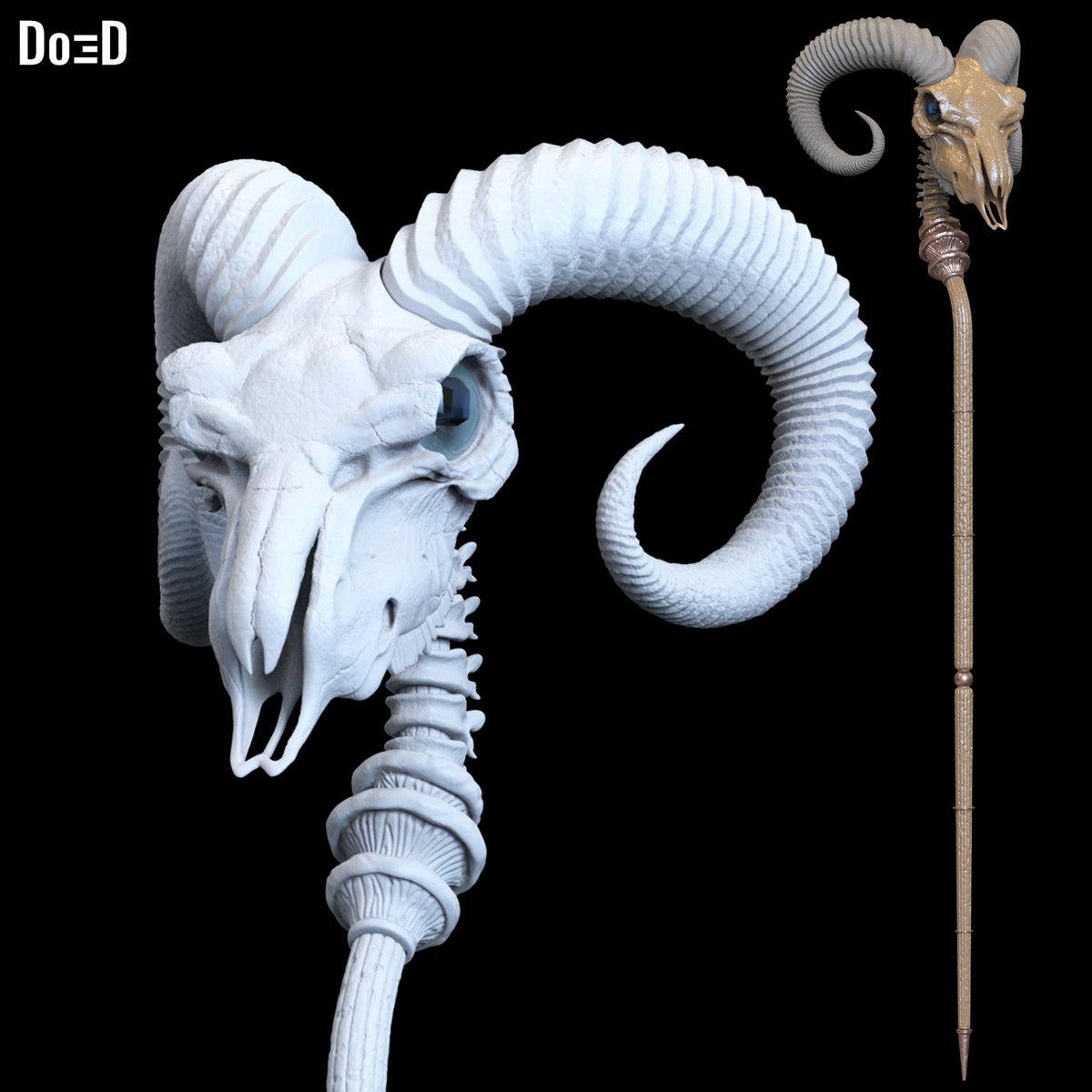 Skeletor Havoc Staff Masters of the Universe 3D Printable Model STL File #SH217