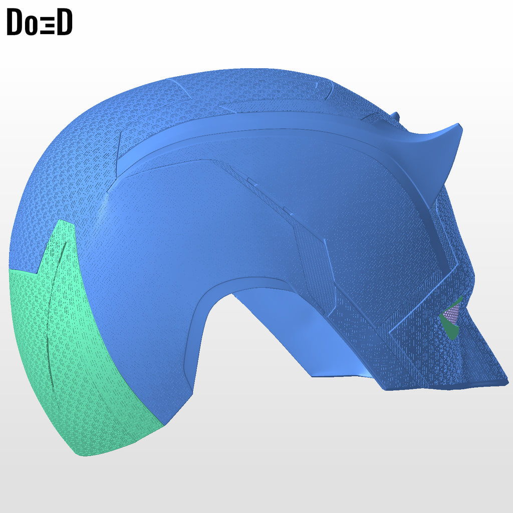 Daredevil Born Again Mask Helmet | 3D Printable Model Print File STL #DB25