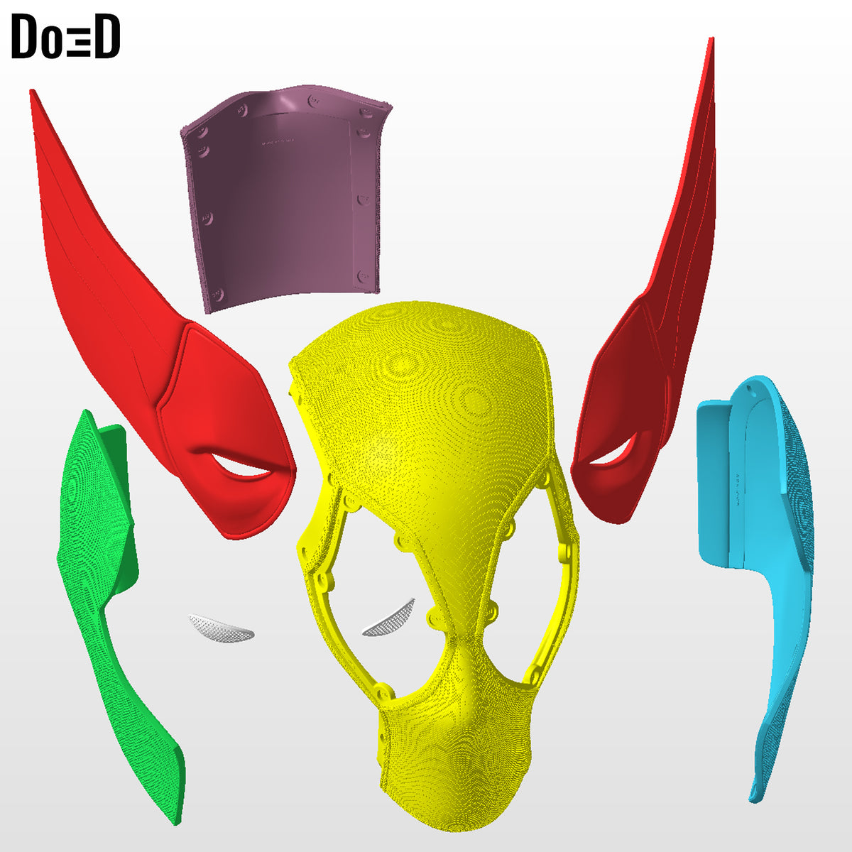 Classic Deadpool helmet | 3D printable model file STL #P805