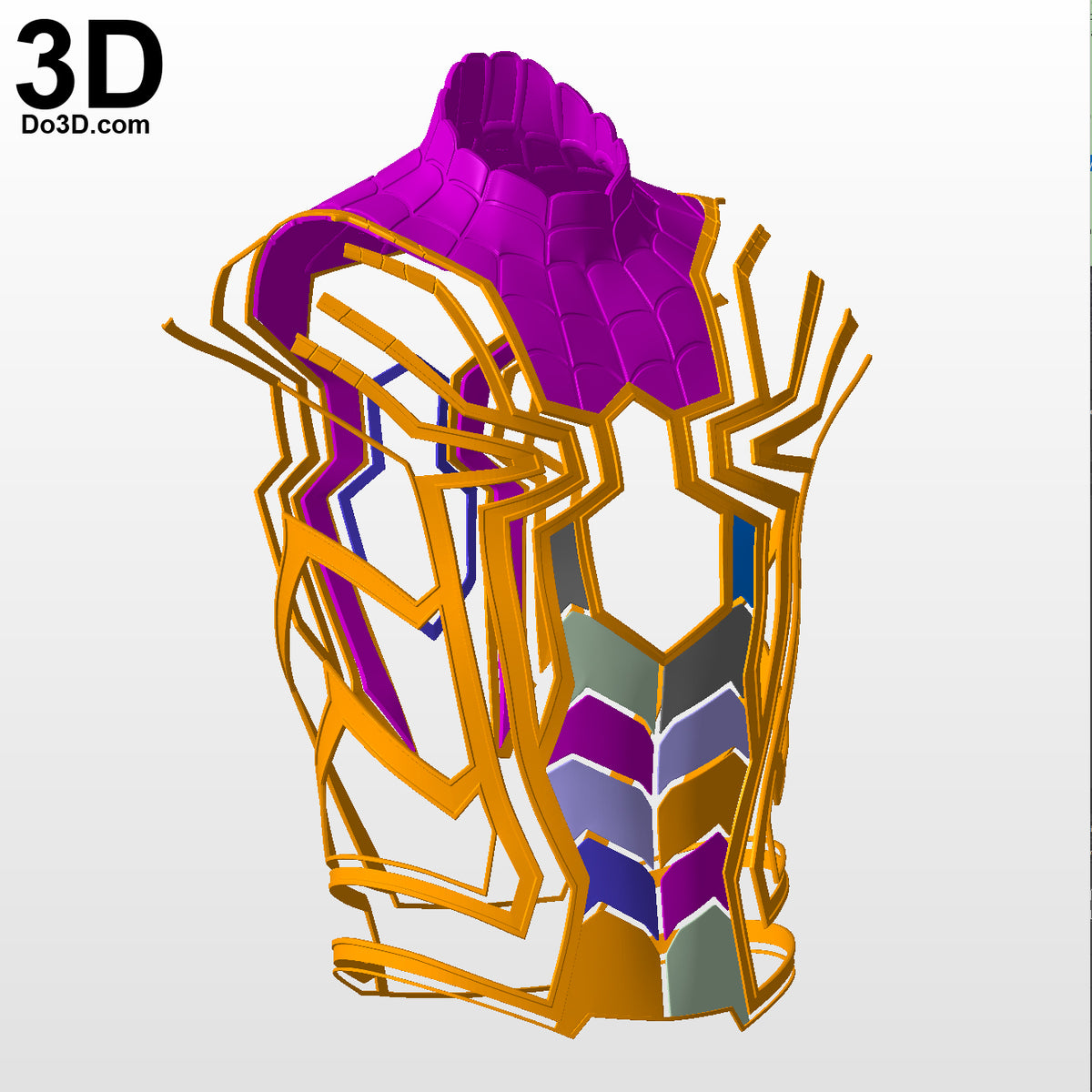 Iron Spider Man Infinity War Full Body Armor Pieces | 3D Model Project #5618