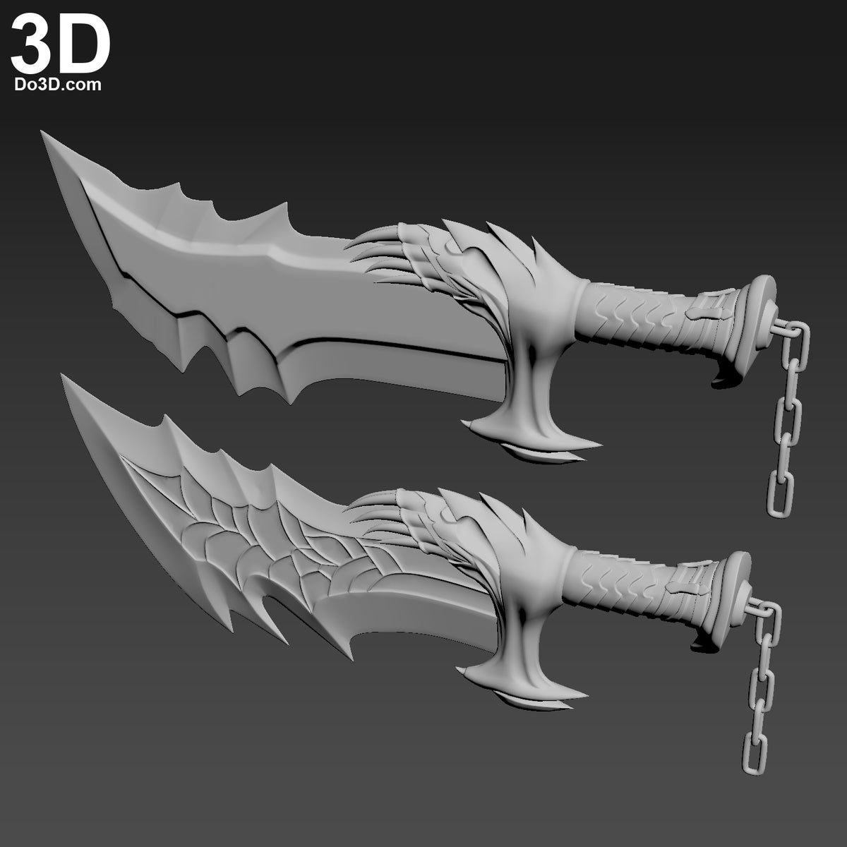 God of War Kratos Blade Chaos Sword Knife | 3D Printable Model #5936