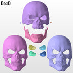 Skeletor Helmet + Collar + Havoc Staff 3D Printable Model Mask #SM953