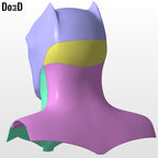 Batman Justice League Ben Affleck Cowl Helmet 3D Printable Model STL File #2569