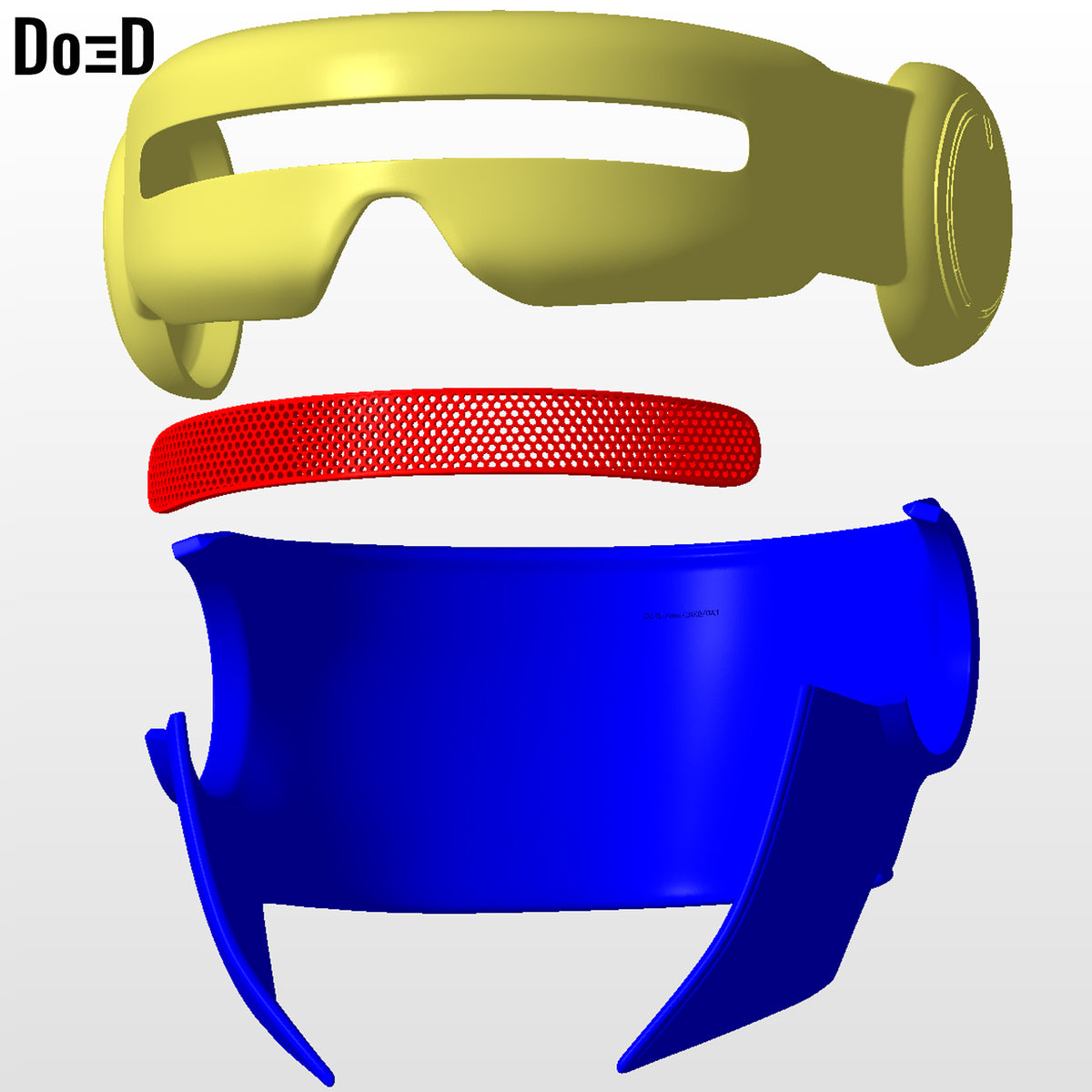 X-Men 97 Cyclops Visor and Back Helmet Cover | 3D Printable Model #C97