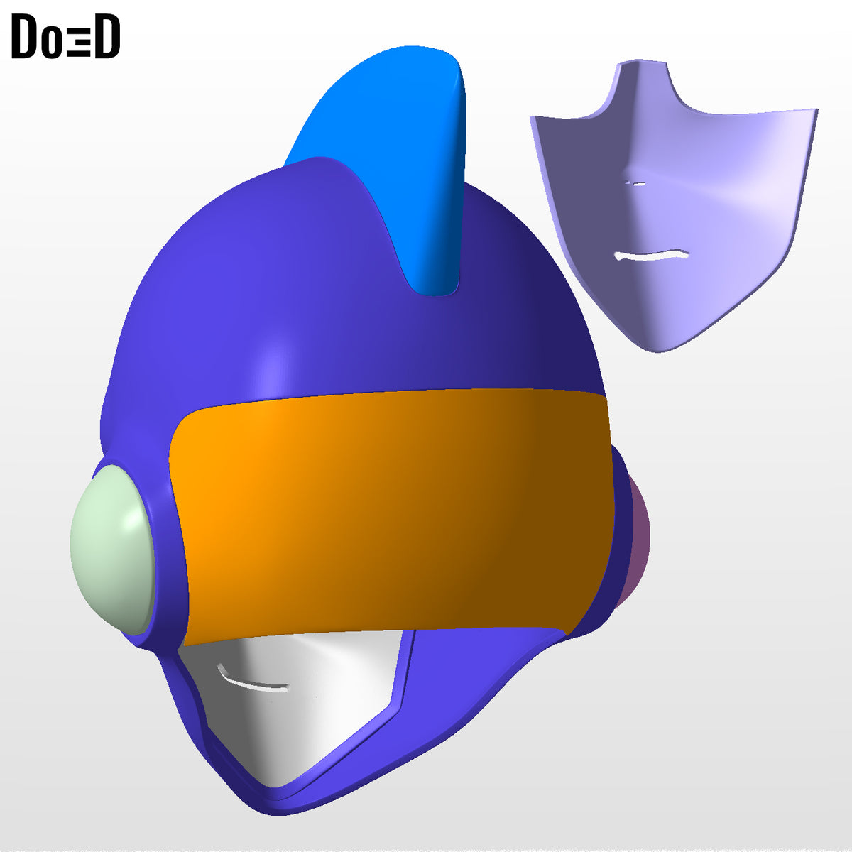 Gamma 1 & 2 Helmet Dragon Ball Super Hero 3D printable model STL print file #G12