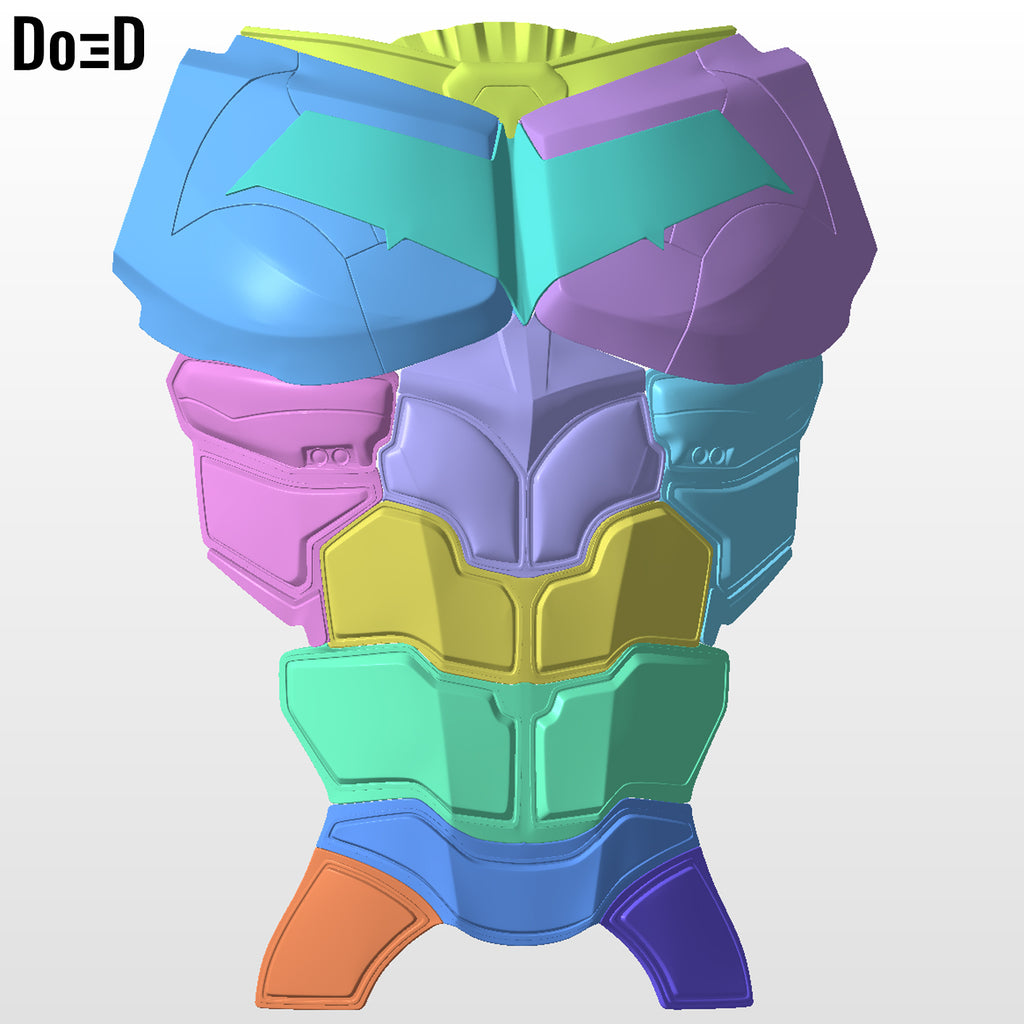Red Hood & Batman Arkham Knight  2 in 1 Chest Torso Abs Armors 3D Model #3100