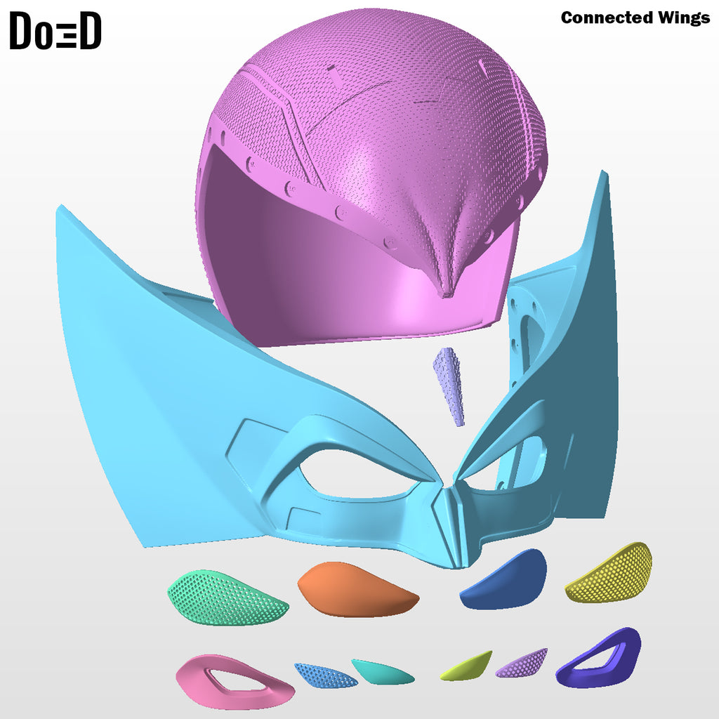 Wolverine DEX Helmet Mask Cowl  | 3D Printable Model #D96