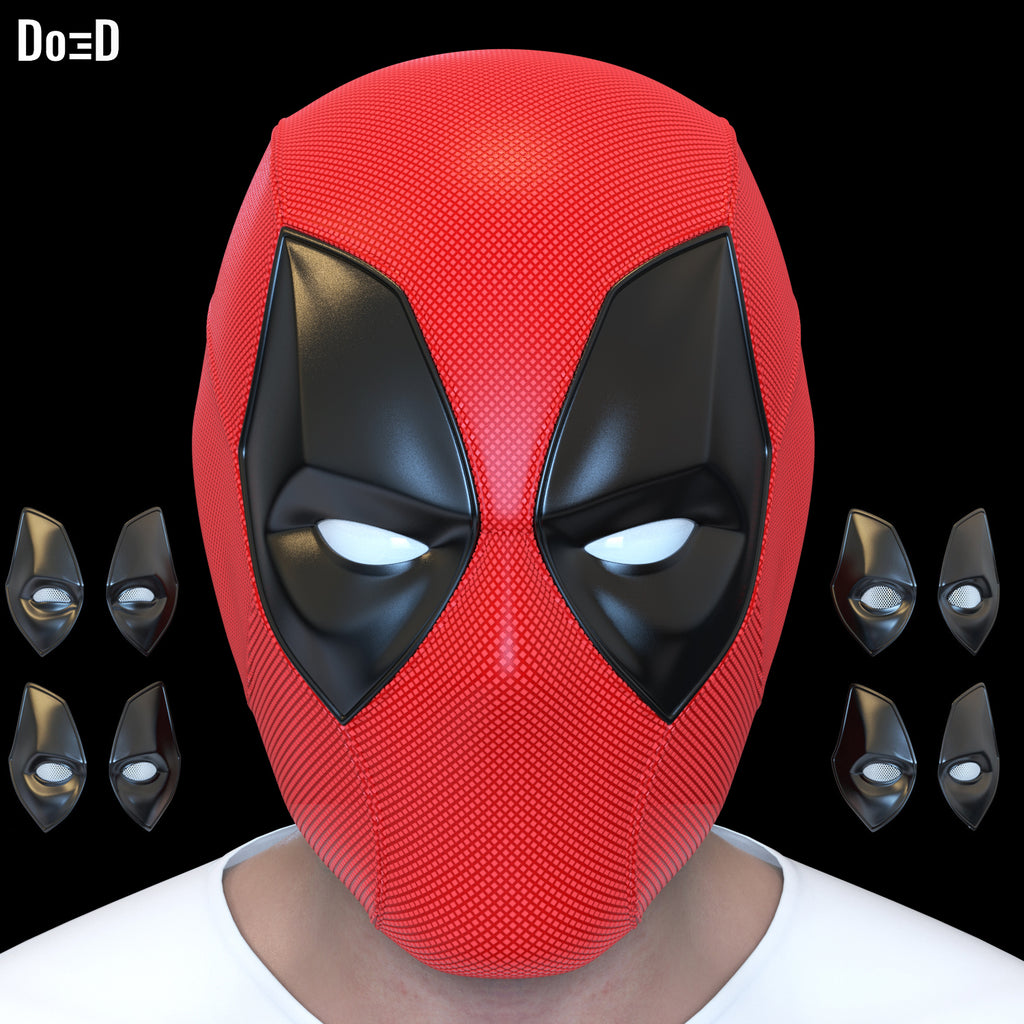 Batpool 2 Helmet (Batman Deadpool) 3D Printable Model Print File STL #B902