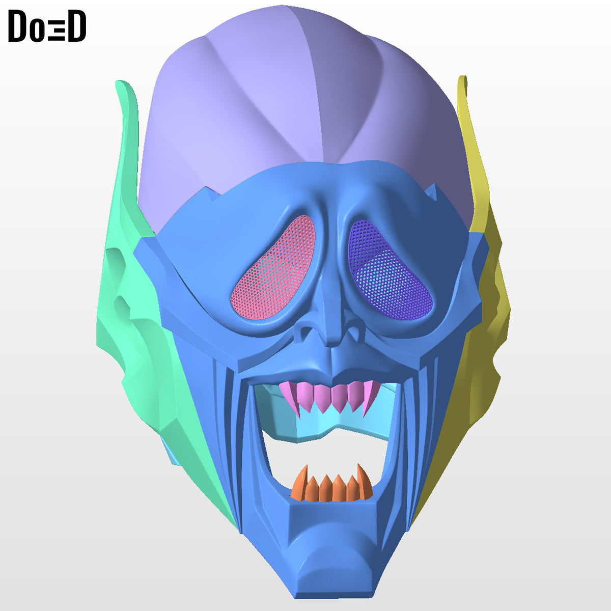 Green Goblin Ghostface Eyes Helmet (Swappable) 3D Printable Model STL File #GGG1