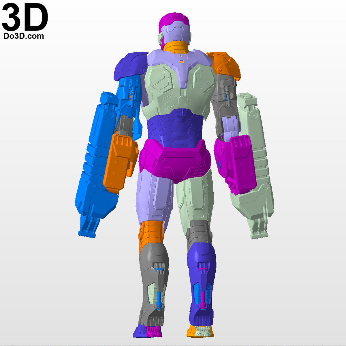 Iron Man Mark XXV Striker Full Body Armor Suit MK 25 | 3D Model Project #5403