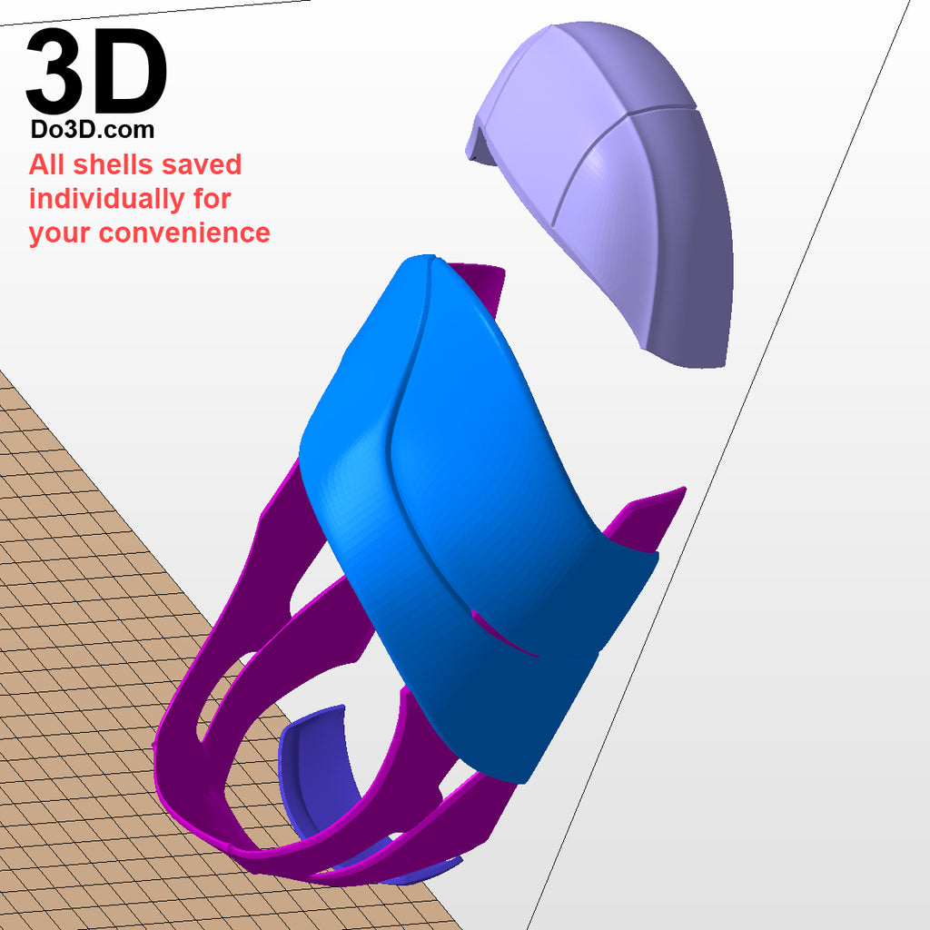 3D Printable Model: Red Ranger 2017 Power Rangers Helmet + Full Armor STL #2276