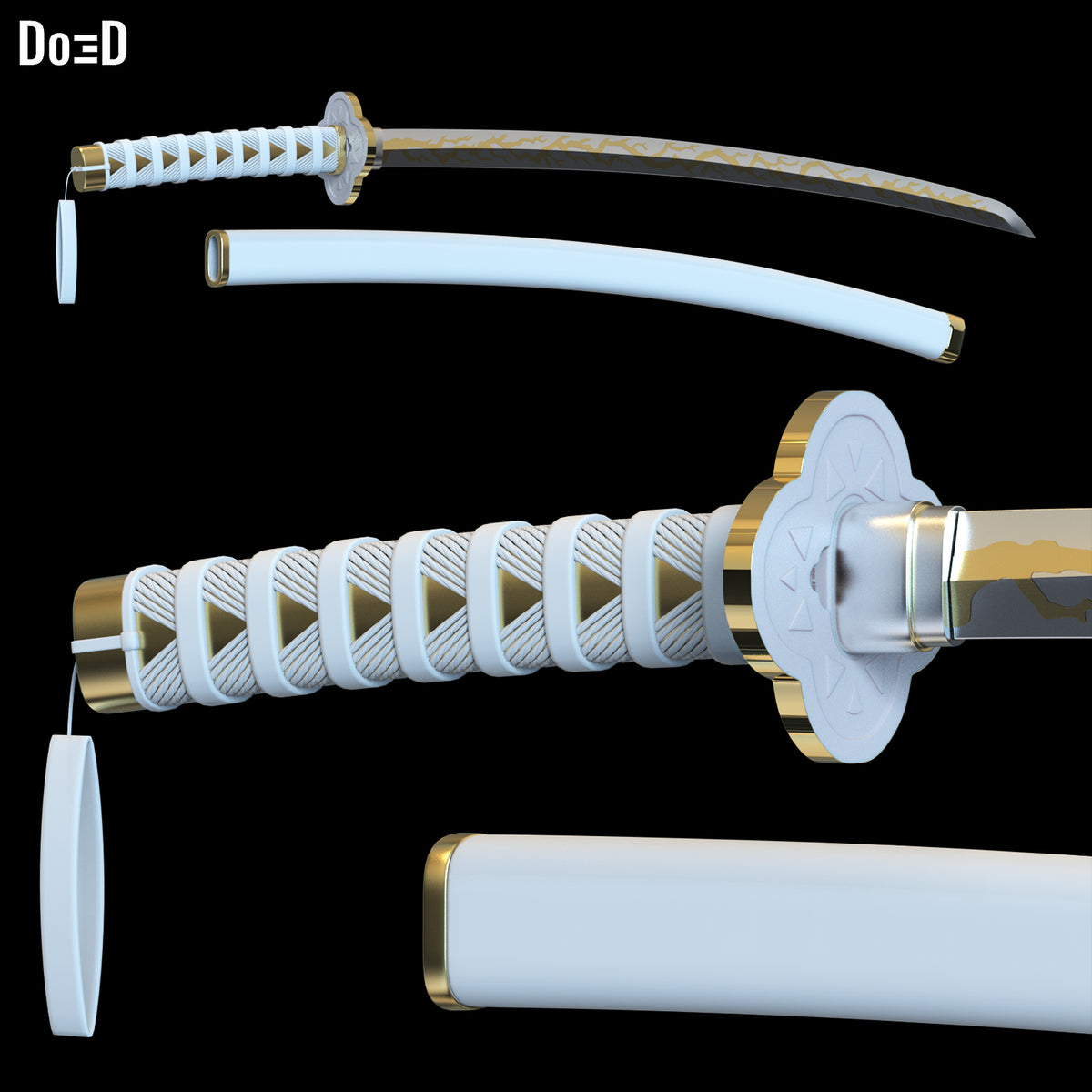 Katana Demon Slayer Zenitsu Agatsuma Sword | 3D Printable Model #ZA25