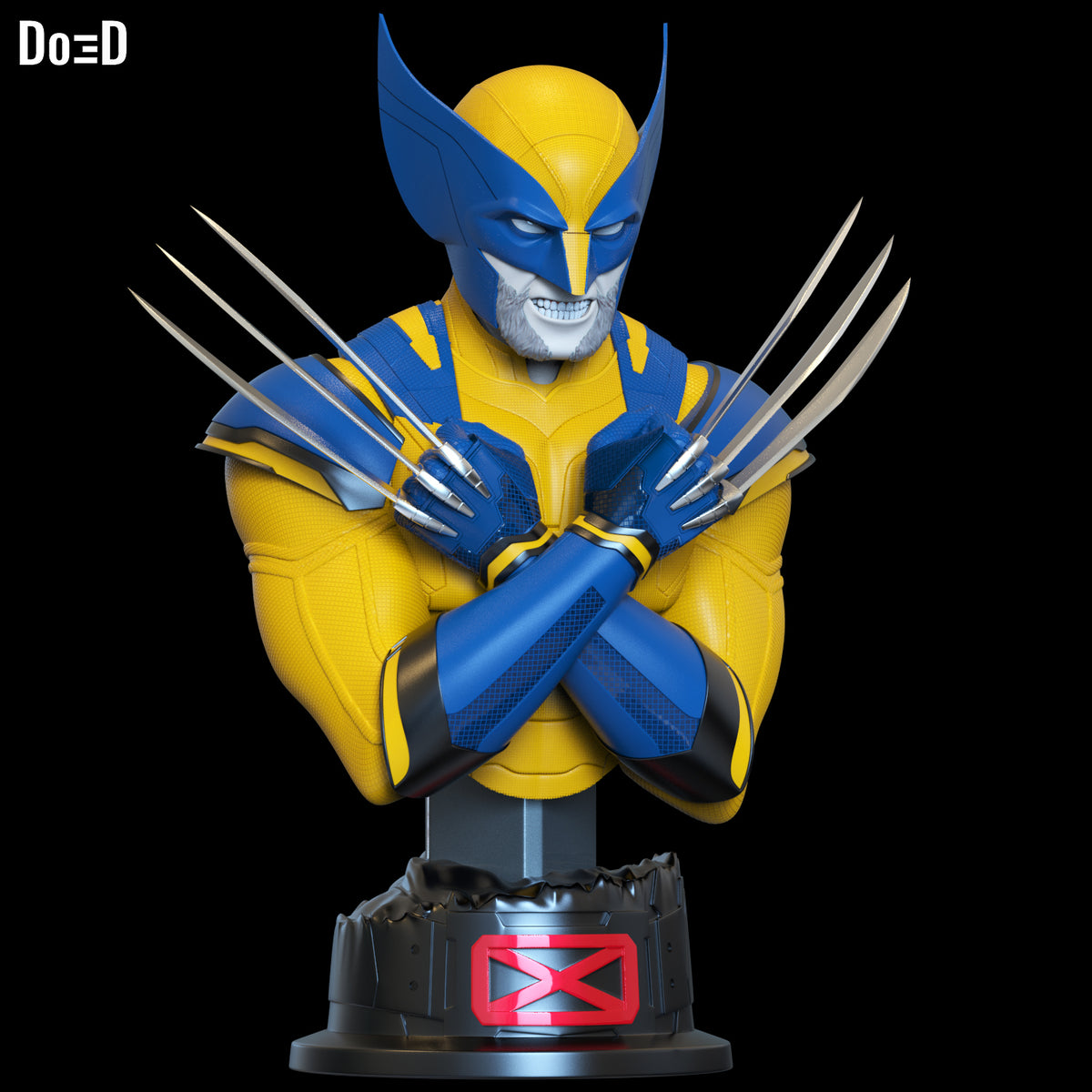 Wolverine Bust Life Size 1:1 Statue Figure | 3D Printable Model #WB219