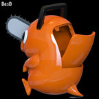 Pochita Popcorn Bucket Container from Chainsaw Man 3D Printable Model STL #PB722