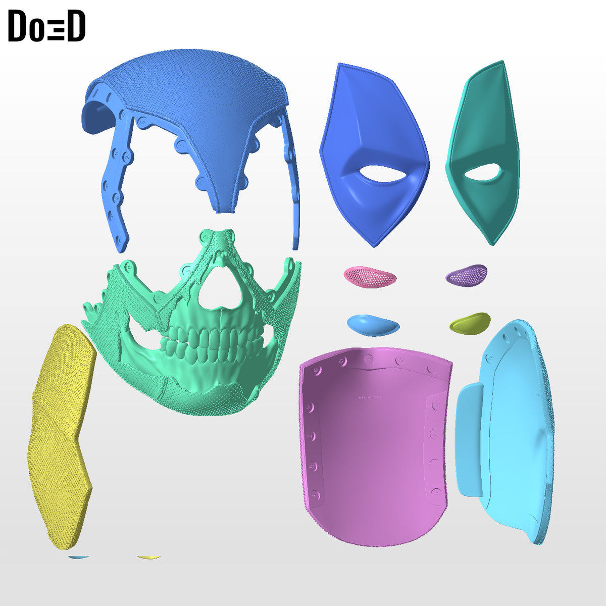 Deadpool 3 Skull Variant Helmet Headpool Zombie 3D Printable Model STL #P811