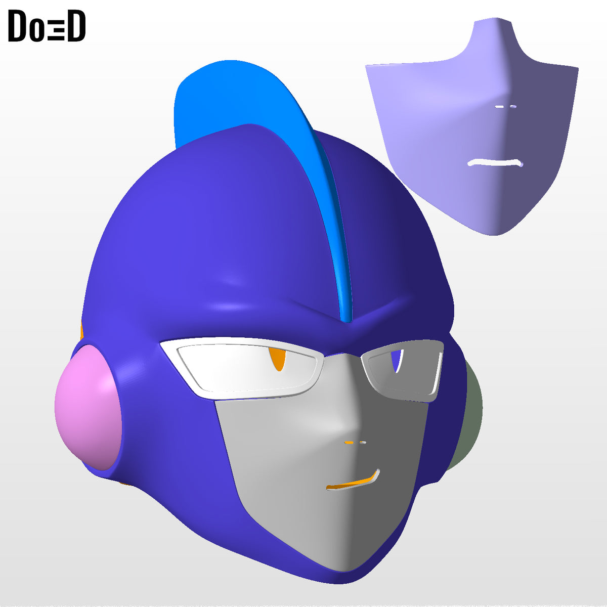 Gamma 1 & 2 Helmet Dragon Ball Super Hero 3D printable model STL print file #G12