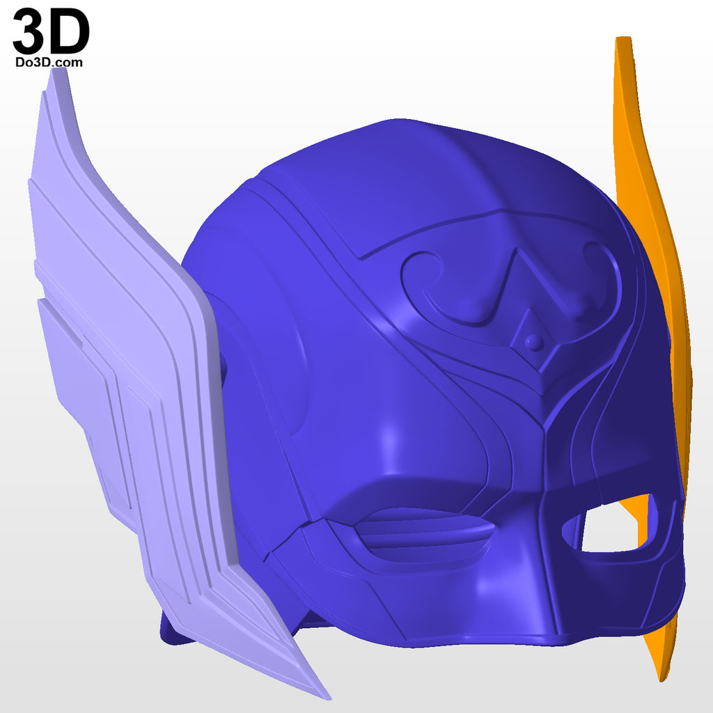 Mighty Thor Helmet Jane Foster Lady Thor Female 3D Printable Model STL File #A44