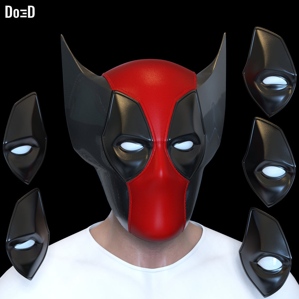Poolverine helmet (Wolverine Deadpool Mashup) | 3D printable model file #WD192