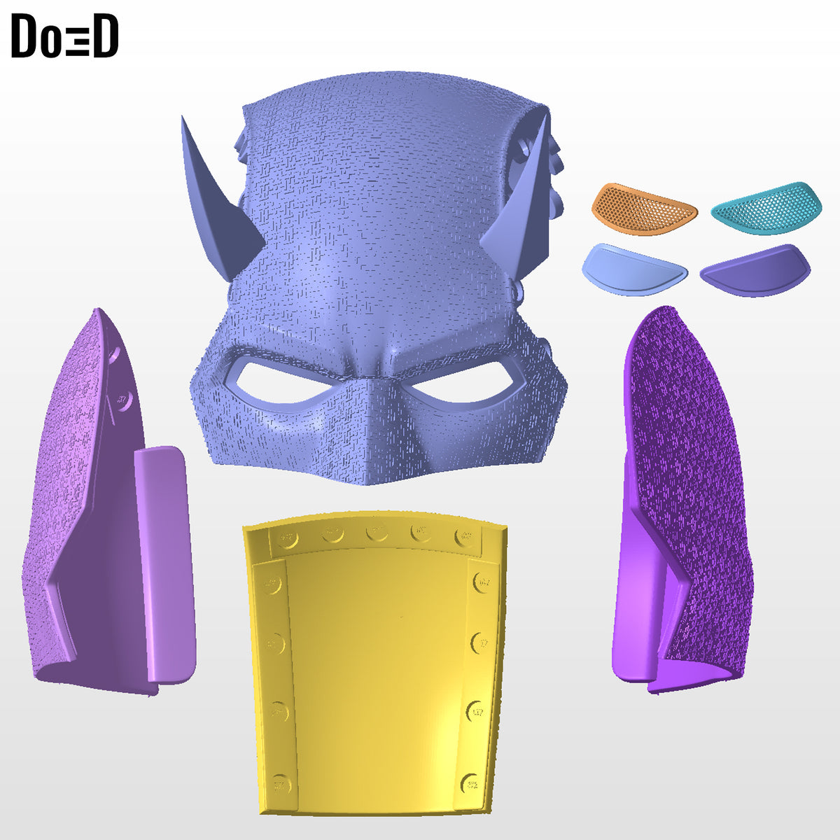 Elektra Daredevil Female Helmet | 3D Printable Model Print File STL #ED92