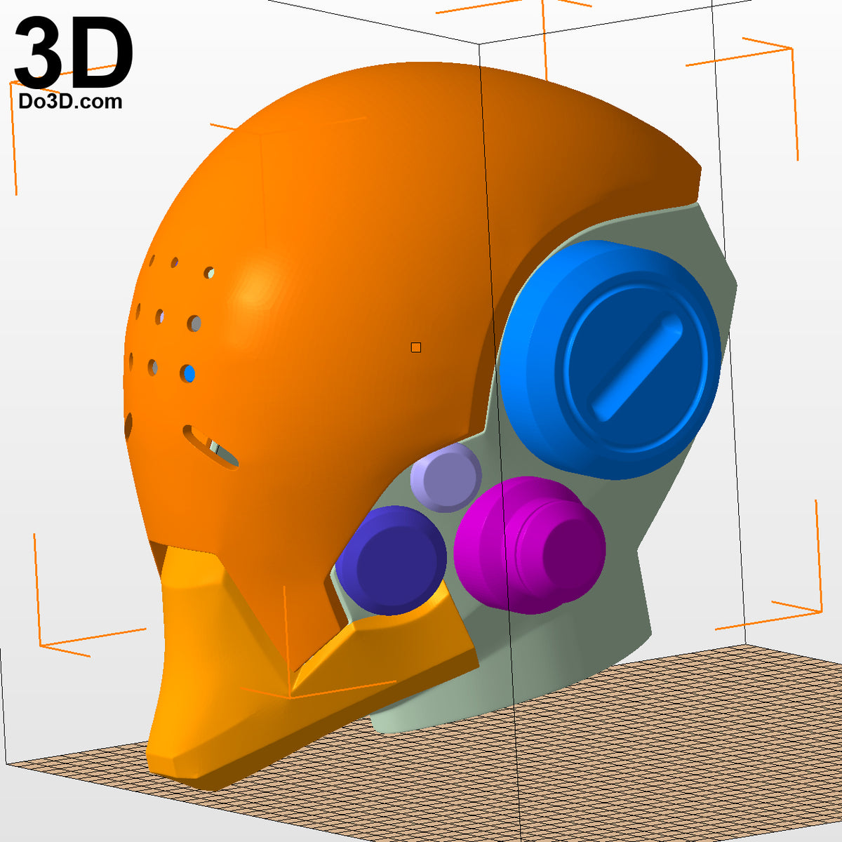 Zenyatta OverWatch Helmet Mask | 3D Model Project #2156