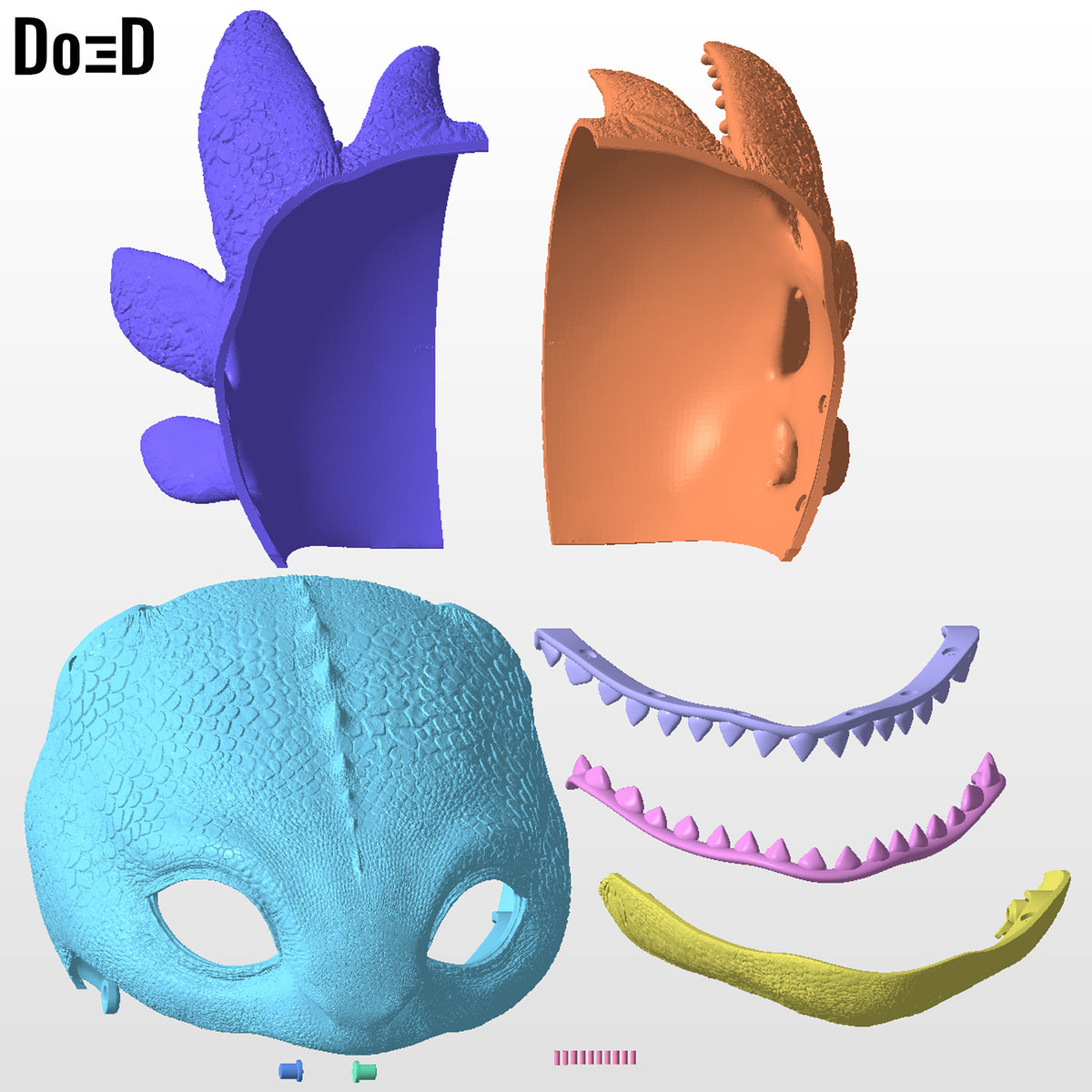 Toothless Helmet 2025 How to Train Your Dragon 3D Printable Model STL File #T381