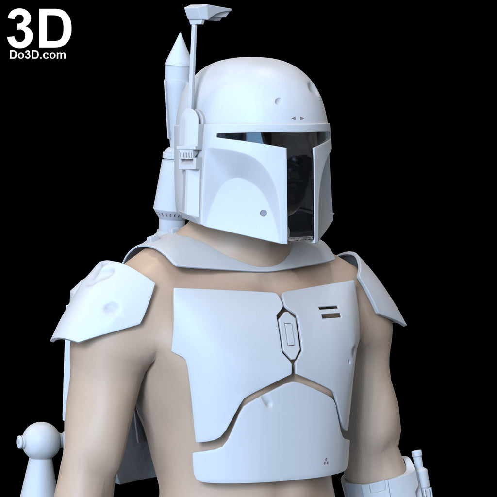 Boba Fett Star Wars Classic Amor + Jetpack Set | 3D Model Project #5625
