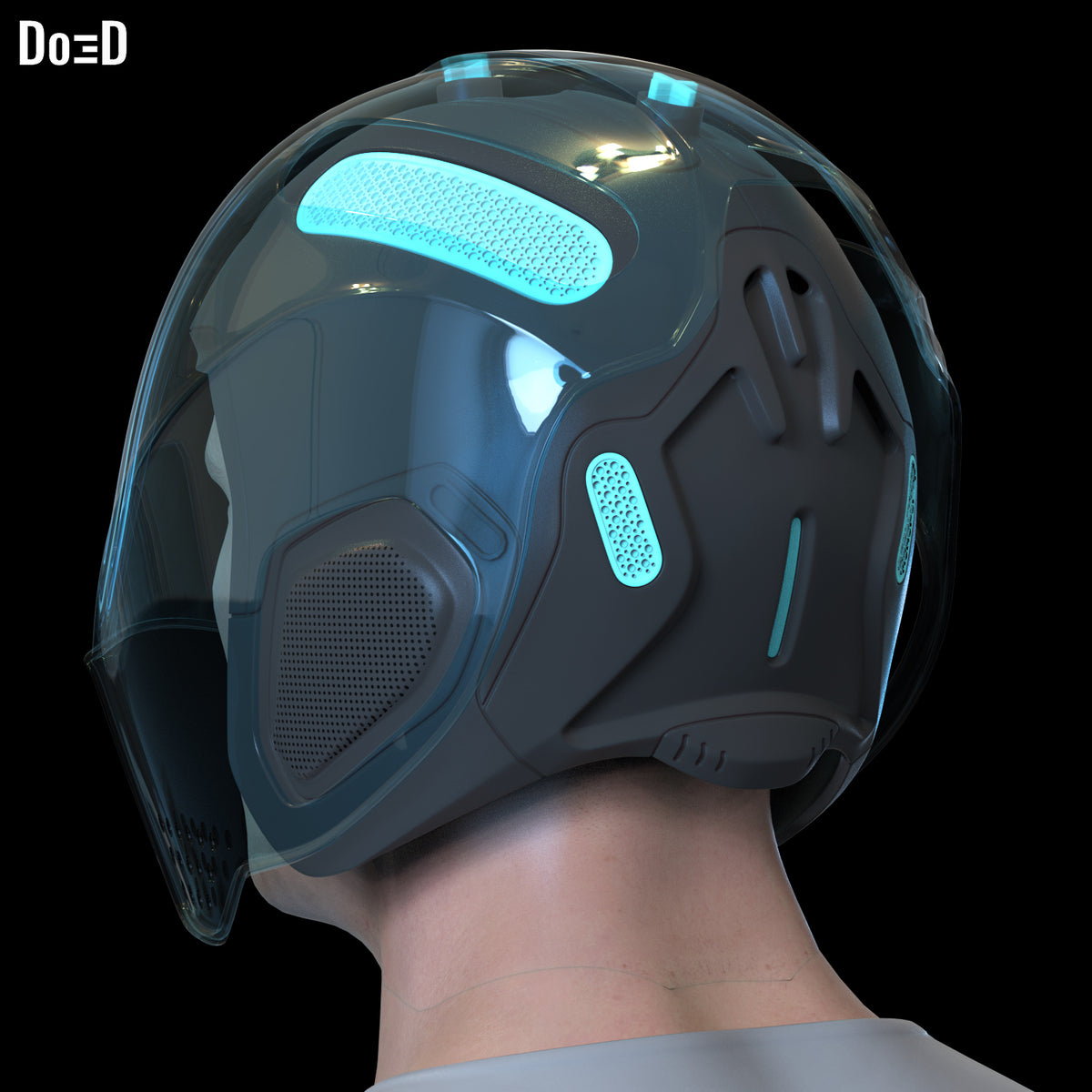 Sam Flynn Tron Legacy Helmet | 3D Printable Model STL Print #F561